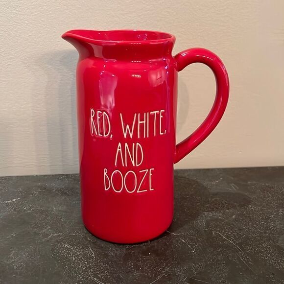 Rae Dunn Other - Rae Dunn Red White And Booze Pitcher